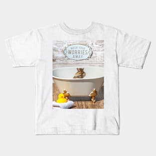 Wash your worries away Kids T-Shirt